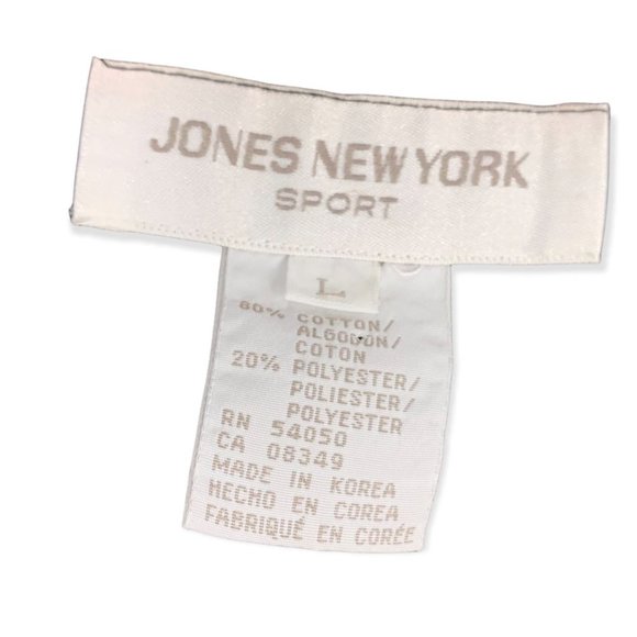 Vintage 90s Jones New York Sport Animal Print Zip Up Vest Large - Picture 3 of 5